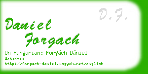 daniel forgach business card