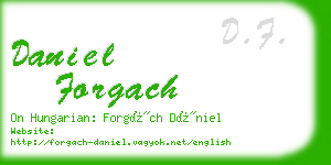 daniel forgach business card